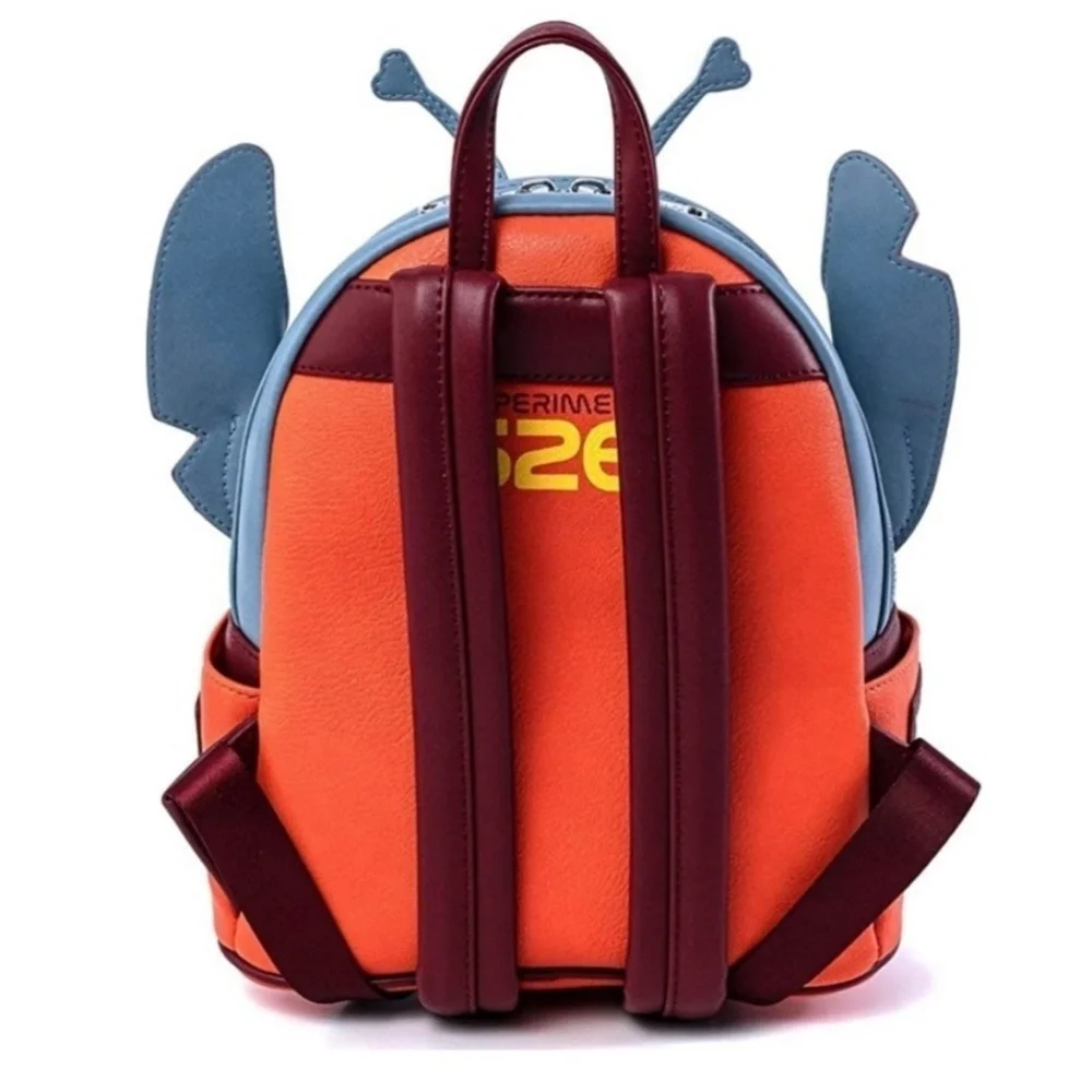 NWT- Loungefly Disney Stitch Experiment Womens 626 Faux Leather Mini BackPack - Picture 14 of 15